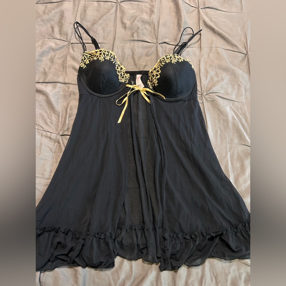 Black Lingerie Babydoll by Inner Secrets